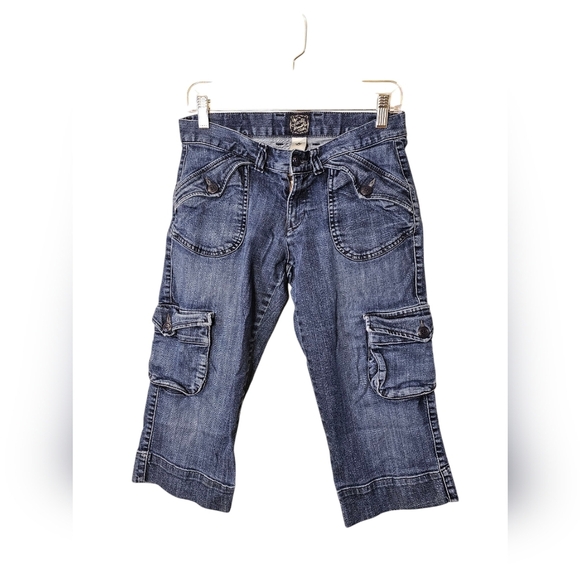 Y2k Vintage Lucky Brand Cargo Shorts/capris Size 4